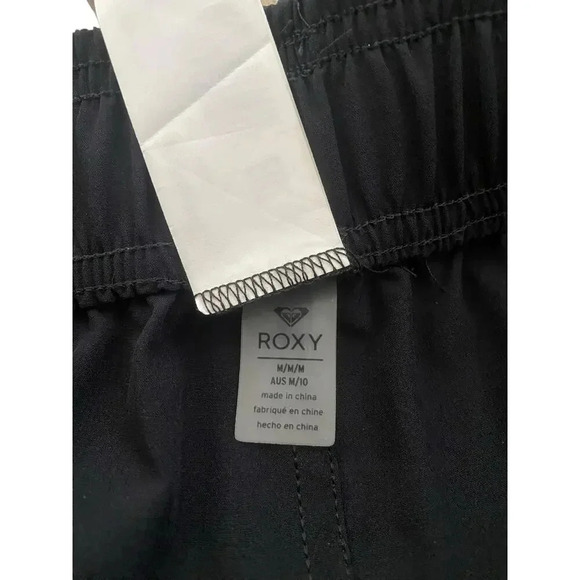 Roxy Black & White Striped Beach Classics 5´´ Negro Swimming Shorts Size M - Picture 7 of 8